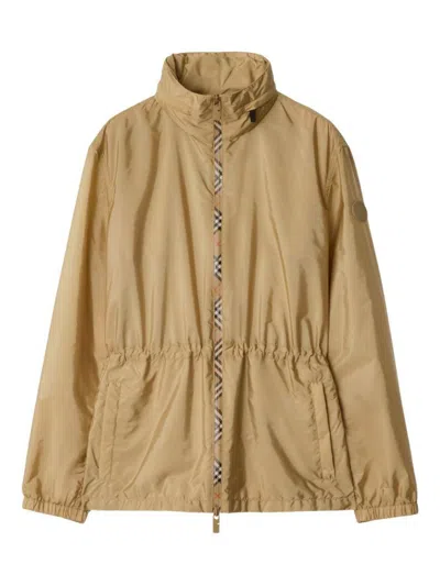 BURBERRY BURBERRY CHECK MOTIF NYLON JACKET