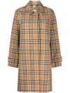 Burberry Plaid-check Pattern Jacket In Brown