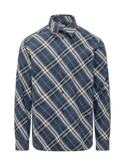 Burberry Check Motif Short Sleeve Shirt In Multi