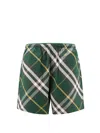Burberry Men Check Motif Swim Shorts