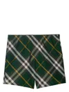 Burberry Green Check Print Swim Shorts