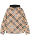 Burberry Jacket With Zip Print Check Clothing