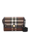 Burberry Check Note Cross-body Bag In Brown