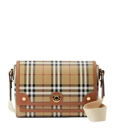 Burberry Check Note Cross-body Bag In Brown