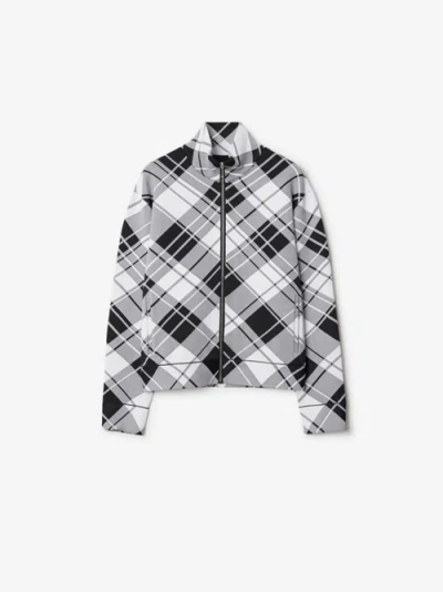 Burberry Checked Lightweight Jacket In Black