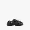 Burberry Men Check Nylon-blend Pillow Mule In Snug