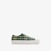 Burberry Check Nylon Blend Sneakers