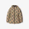 Burberry Vintage Check Pattern Puffer Jacket In Brown