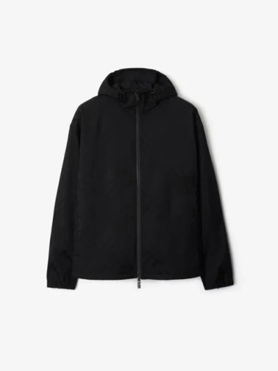 Burberry Reversible Check Jacket In Black