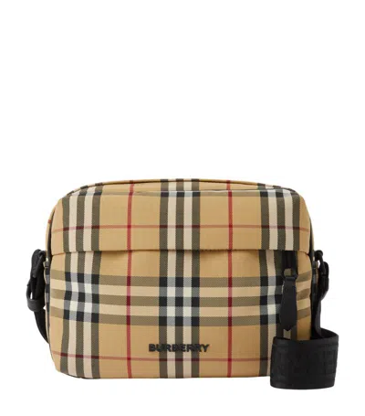 Burberry Check Paddy Messenger Bag In Neutrals