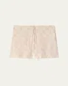 Burberry Check Pajama Shorts In Pink