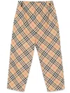 Burberry Checked Straight-leg Trousers