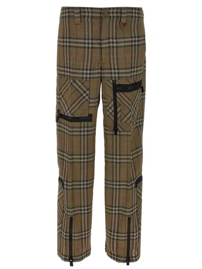Burberry Check Trousers Multicolor