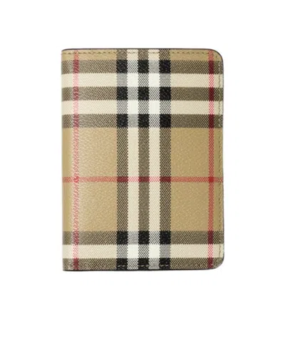 BURBERRY CHECKERED PASSPORT HOLDER