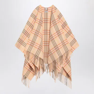 BURBERRY BURBERRY CHECK PATTERN AND CAPE