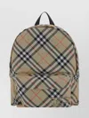 Burberry Check Pattern Backpack With Front Pocket
