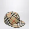 Burberry Check Pattern Baseball Cap