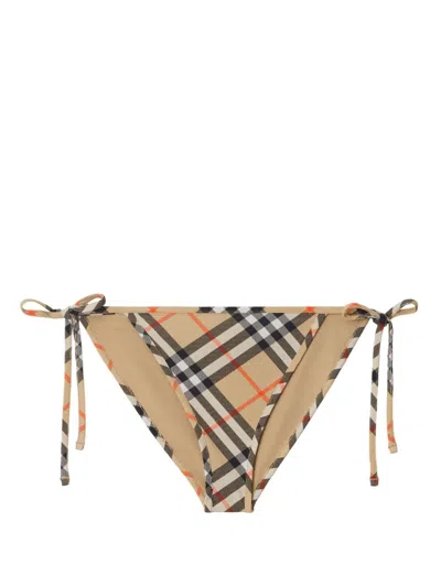 BURBERRY CHECK-PATTERN BIKINI BRIEFS
