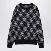 Burberry Check-pattern Wool Blend Sweater Men