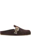 Burberry Check-pattern Buckle Sandals In Brown