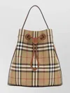 Burberry Printed Canvas Check Bucket Bag