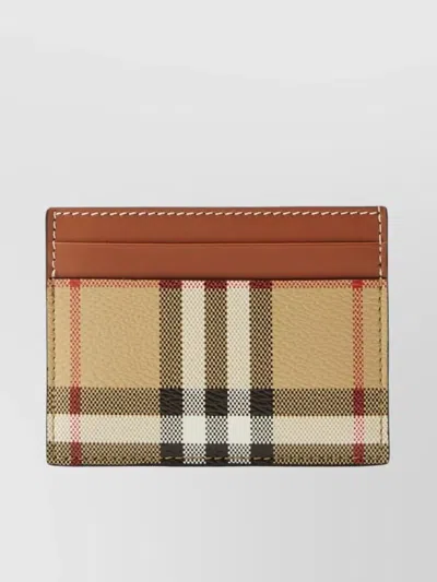 Burberry Check Pattern Card Holder