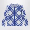 Burberry Check Pattern Cardigan In Wool
