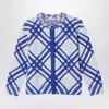 Burberry Check Pattern Cardigan In Wool