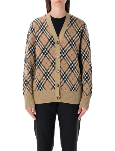 Burberry Classic Check Cardigan - Size S In Multi