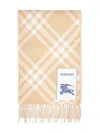 Burberry Check-pattern Cashmere Scarf In Neutral