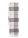 Burberry Check-pattern Cashmere Scarf In Pink