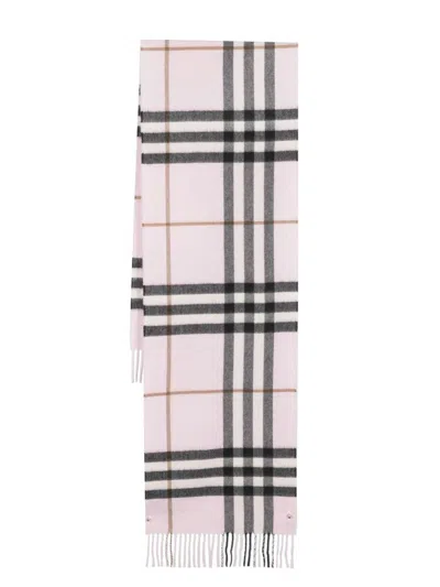 BURBERRY BURBERRY CHECK-PATTERN CASHMERE SCARF