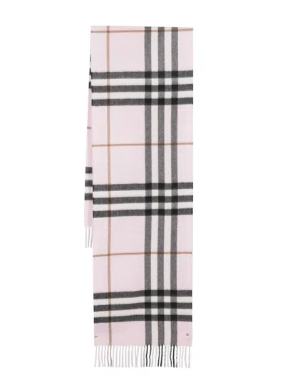 BURBERRY BURBERRY CHECK-PATTERN CASHMERE SCARF