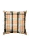 Burberry Check-pattern Cashmere Single Pillow In Multi