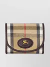 Burberry Check Pattern Compact Wallet