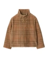 Burberry Check-pattern Corduroy Jacket In Brown