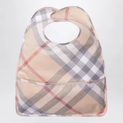Burberry Check Pattern Cotton Bib