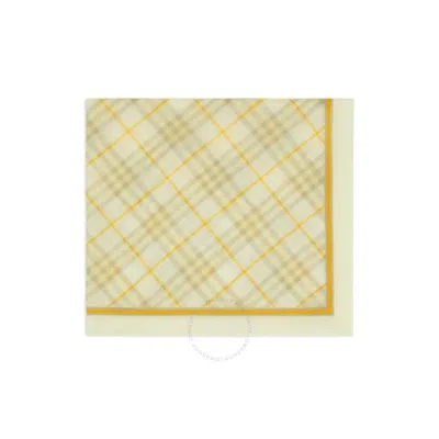 BURBERRY BURBERRY CHECK PATTERN COTTON SCARF