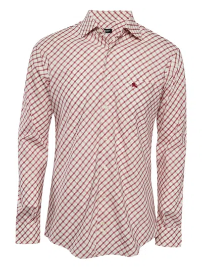 Pre-owned Burberry Check-pattern Cotton Shirt