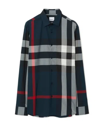 BURBERRY BURBERRY CHECKERED LONG-SLEEVED SHIRT
