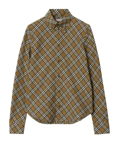 BURBERRY BURBERRY CHECK-PATTERN LONG SLEEVED SHIRT