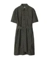 Burberry Check-pattern Cotton Shirt Dress In Black