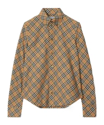 BURBERRY BURBERRY CHECK PRINTED BUTTONED SHIRT