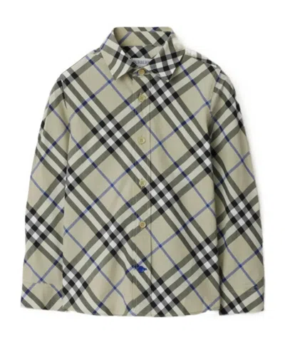 BURBERRY BURBERRY KIDS CHECK-PATTERN LONG SLEEVED SHIRT