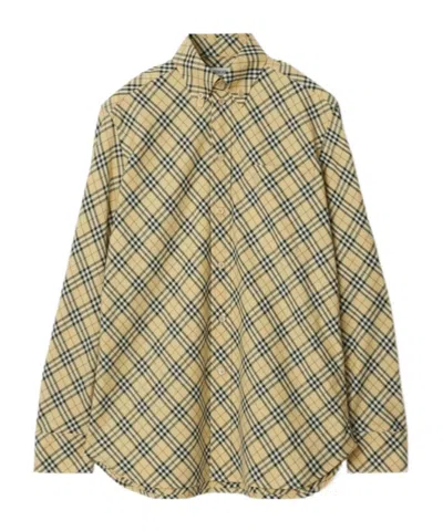 BURBERRY BURBERRY CHECK-PATTERN LONG SLEEVED SHIRT