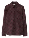 Burberry Check-pattern Cotton Shirt In Red