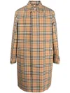 Burberry Trench Coat In Cotton Check Motif