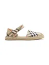Burberry Check-pattern Espadrilles In Brown
