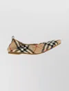 Burberry Embroidered Fabric Ballerinas In Neutral