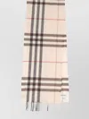 Burberry Check Pattern Fringe Detail Soft Texture Scarf In Neutrals